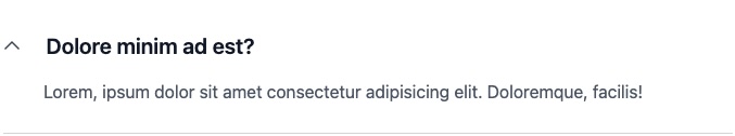 Exempel på accordion